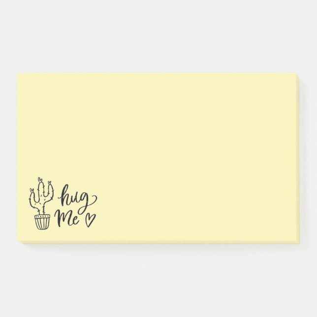 Bloco De Notas Hug Me Cactus Notes (Frente)