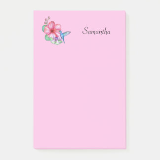 Bloco De Notas Humm-ave-Flor Tropical Personalizado