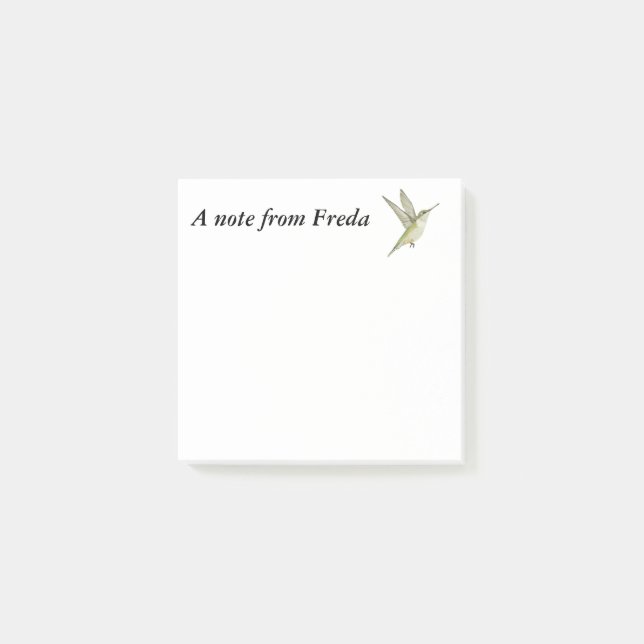 Bloco De Notas Hummingbird (Frente)