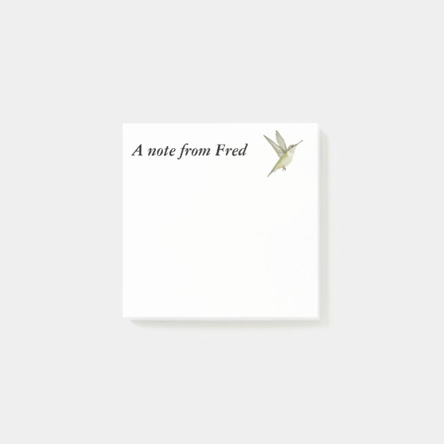 Bloco De Notas Hummingbird (Frente)