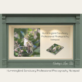 Bloco De Notas Hummingbird Sanctuary Professional Photography 