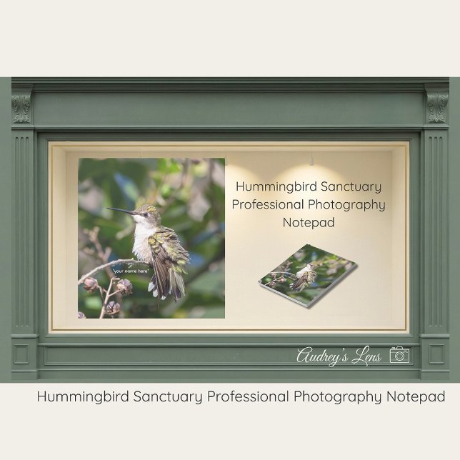 Bloco De Notas Hummingbird Sanctuary Professional Photography  (Criador carregado)