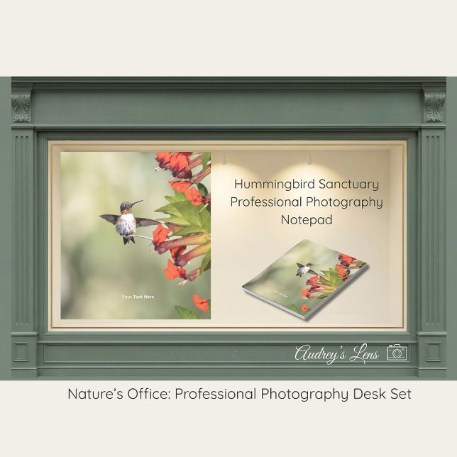 Bloco De Notas Hummingbird Sanctuary Professional Photography  (Criador carregado)