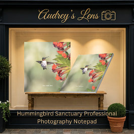 Bloco De Notas Hummingbird Sanctuary Professional Photography 