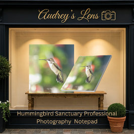 Bloco De Notas Hummingbird Sanctuary Professional Photography 