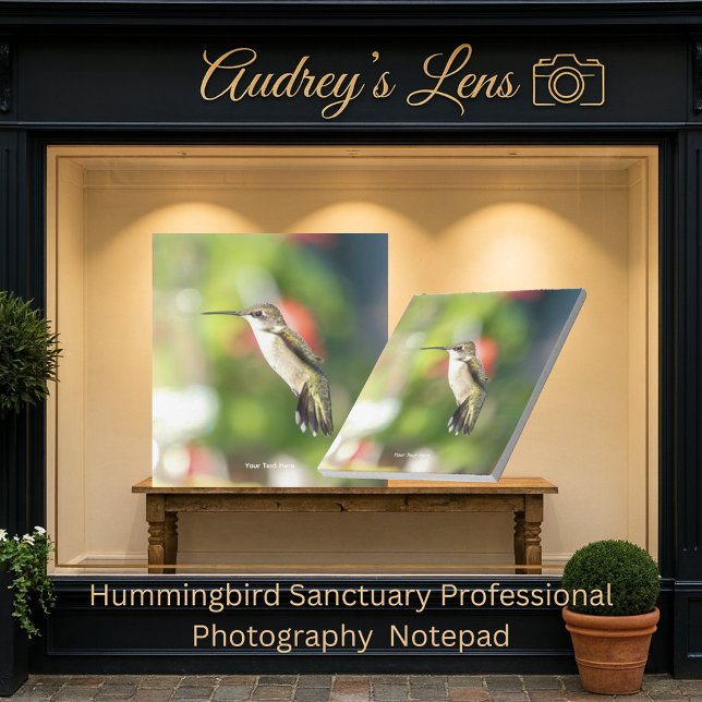 Bloco De Notas Hummingbird Sanctuary Professional Photography  (Criador carregado)