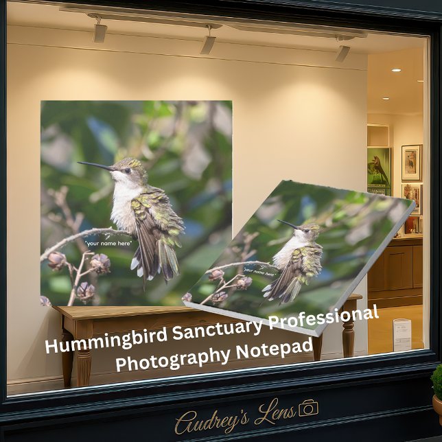 Bloco De Notas Hummingbird Sanctuary Professional Photography  (Criador carregado)