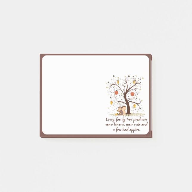 Bloco De Notas Humor da árvore genealógica (Frente)