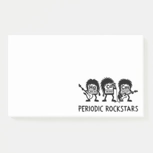 Bloco De Notas Humor de Química de Rockstars Periódicos