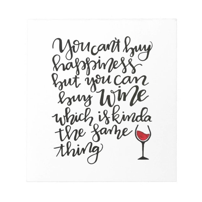 Bloco De Notas Humor de Vinho com Tipografia Gira (Frente)