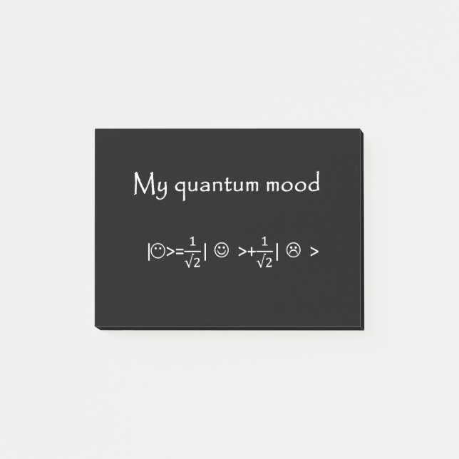 Bloco De Notas humor quântico normalizado, física quântica engraç (Frente)