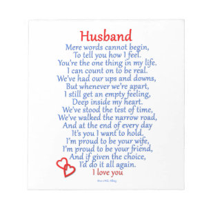 Bloco De Notas Husband Love