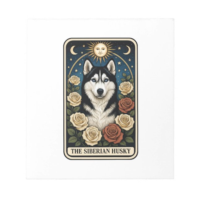 Bloco De Notas Husky Siberiano (Frente)