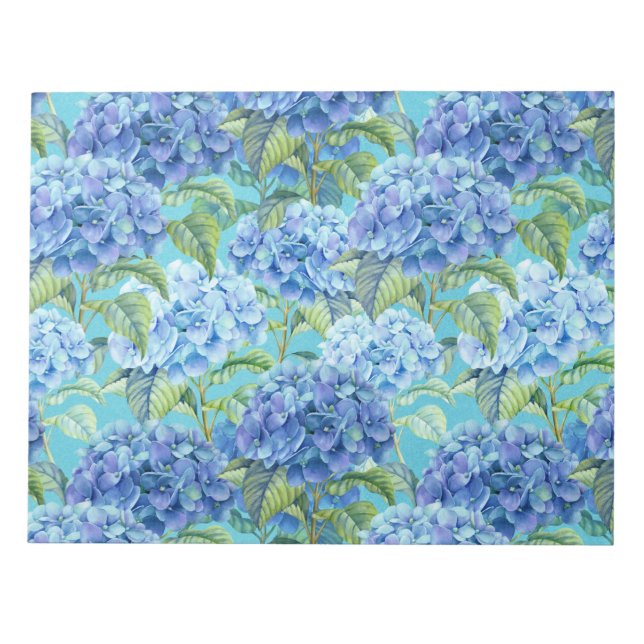 Bloco De Notas Hydrangea Flor Azul (Frente)