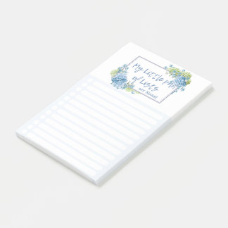 Bloco De Notas Hydrangea Floral 'My Little Pad of Lists', de Leah