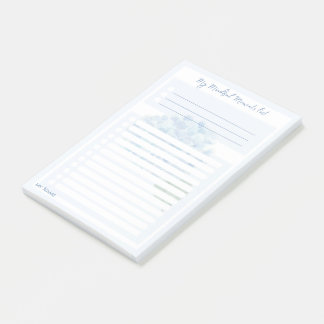 Bloco De Notas Hydrangea Flowers 'My Mindful Moments Lists'