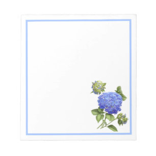 Bloco De Notas Hydrangeas azuis