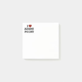 Bloco De Notas I heart Adams Point Post-It Notes