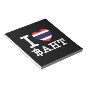Bloco De Notas I Heart (Love) Baht
