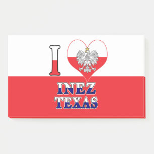 Bloco De Notas I Heart Love Inez Texas