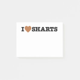 Bloco De Notas I Heart Sharing Engraçado