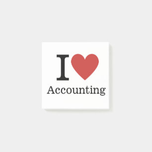 Bloco De Notas I ❤️ Love Accounting - Departamento de Contabilida