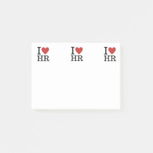 Bloco De Notas I ❤️ Love HR (Departamento de RH).