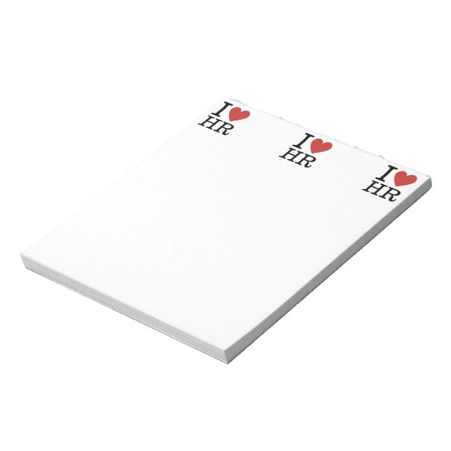 Bloco De Notas I ❤️ Love HR (Departamento de RH). (Invertido)