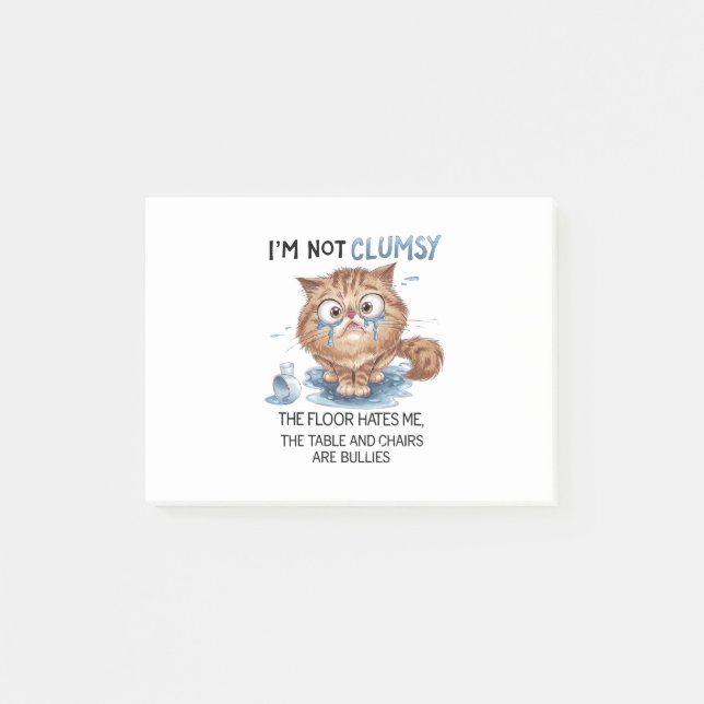 Bloco De Notas I’m Not Clumsy  (Frente)