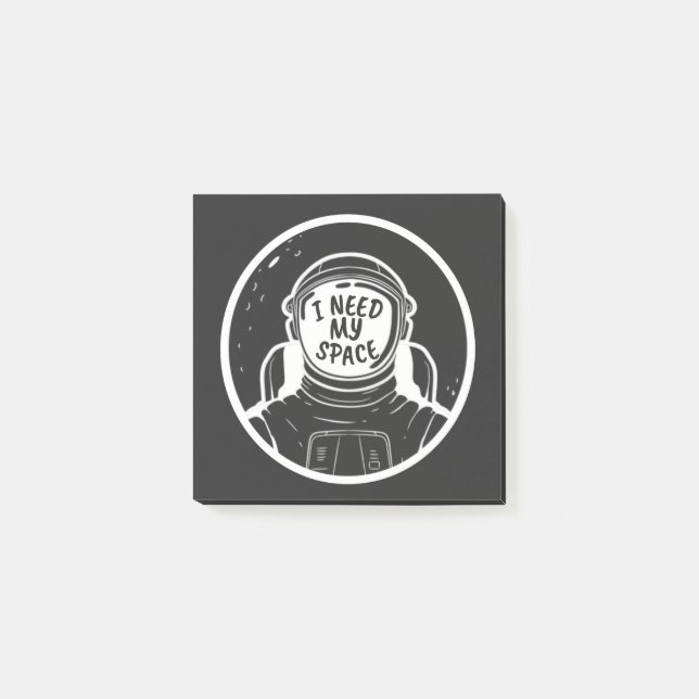 BLOCO DE NOTAS I NEED SPACE (Frente)