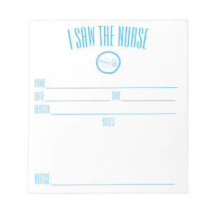 Bloco De Notas "I Saw the Nurse" notepad