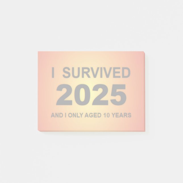 Bloco De Notas I Survived 2025  (Frente)