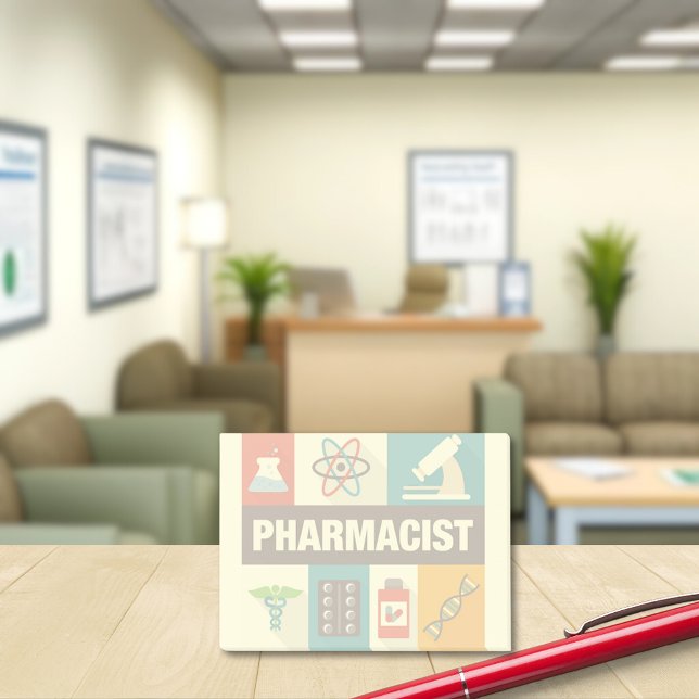 Bloco De Notas Ícone de Farmacêutico Profissional Desenhado (Criador carregado)