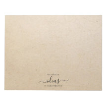 Ideias modernas de papelão nomeiem papel pad