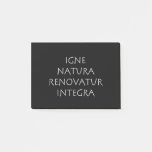 Bloco De Notas Igne natura renovatur integra
