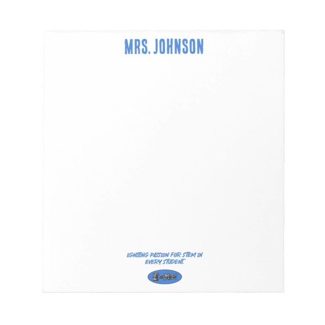 Bloco De Notas Igniting STEM Passion: Empowering Every Student (Frente)