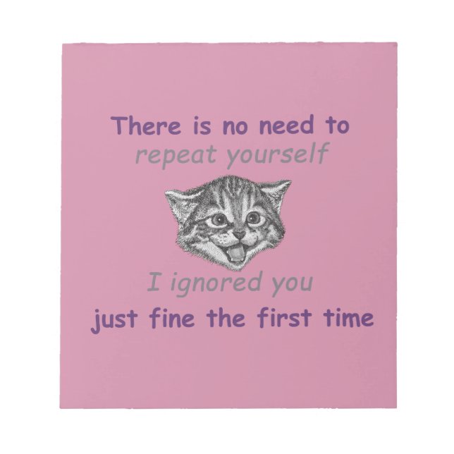 Bloco De Notas Ignorando você (Frente)