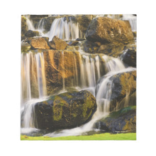 Bloco De Notas Ilha Grande, Havaí. Córrego em cascata, Ilha Grand