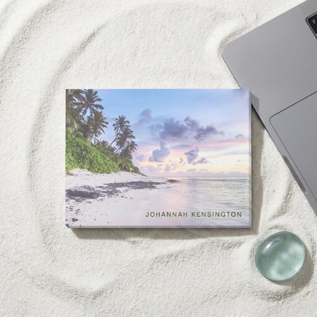 Bloco De Notas Ilha Tropical Beach Costal Sunset (Criador carregado)