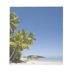 Bloco De Notas Ilhas Cook, Aitutaki. Turnê de canoa polinésia par