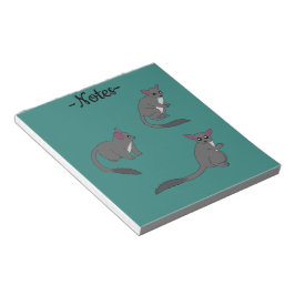 Bloco De Notas Ilustração Adorável de Bushbabies