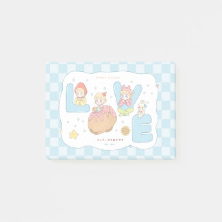 Bloco De Notas Ilustração Alfabeto Pastel Kawaii AMOR 💕🍓🐰