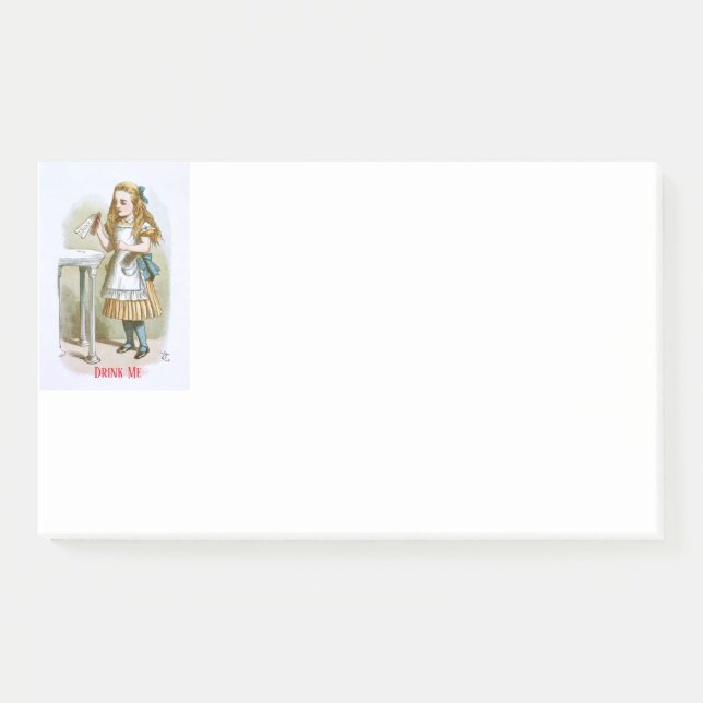 Bloco De Notas Ilustração da Alice do Enfermeiro - Beba-me (Frente)