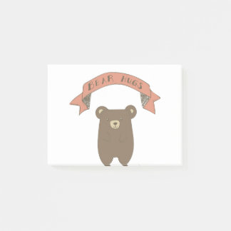 Bloco De Notas Ilustração de Abraços de Ursos