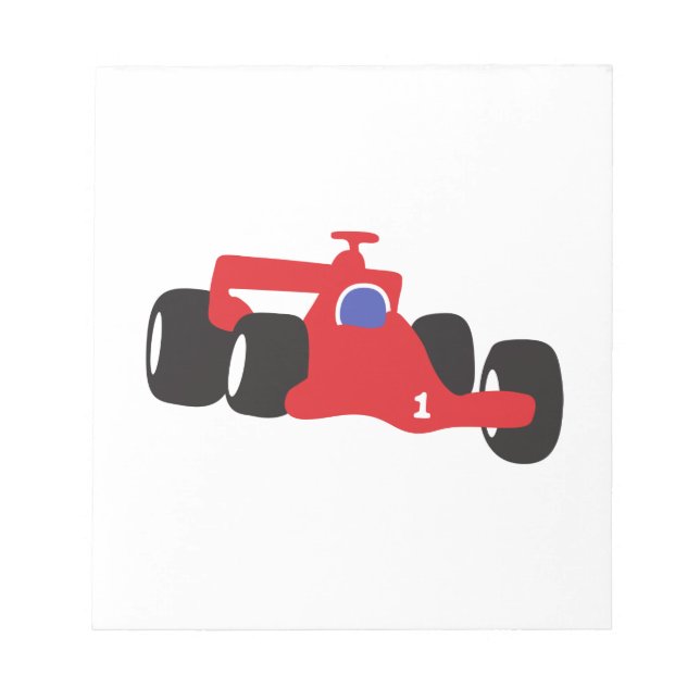Bloco De Notas Ilustração de Auto Racing impressa em t-shirts (Frente)