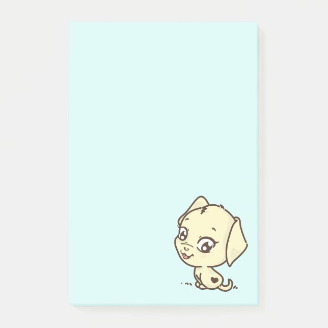 Bloco De Notas Ilustração de Cachorro Cachorro Cachorro (Frente)