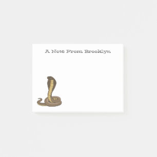 Bloco De Notas Ilustração de cobra da cobra castanha