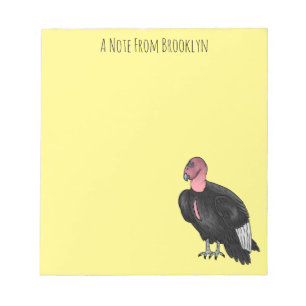 Bloco De Notas Ilustração de desenho animado de aves condor da Ca