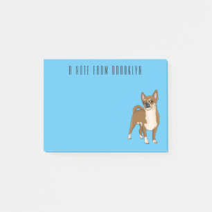 Bloco De Notas Ilustração de desenho animado de cachorro Chihuahu