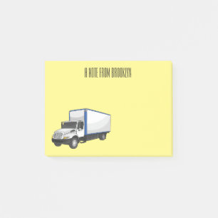 Bloco De Notas Ilustração de desenho animado de caminhão